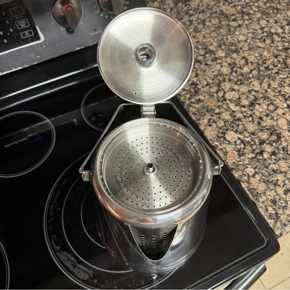 Texsport 28 Cup Stainless Steel Camping Coffee Percolator w/ Glass Knob Lid - Picture 6 of 7